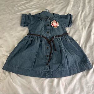 NEW! Carters baby girl denim dress
